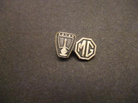 MG oldtimer-Rover logo zilverkleurig